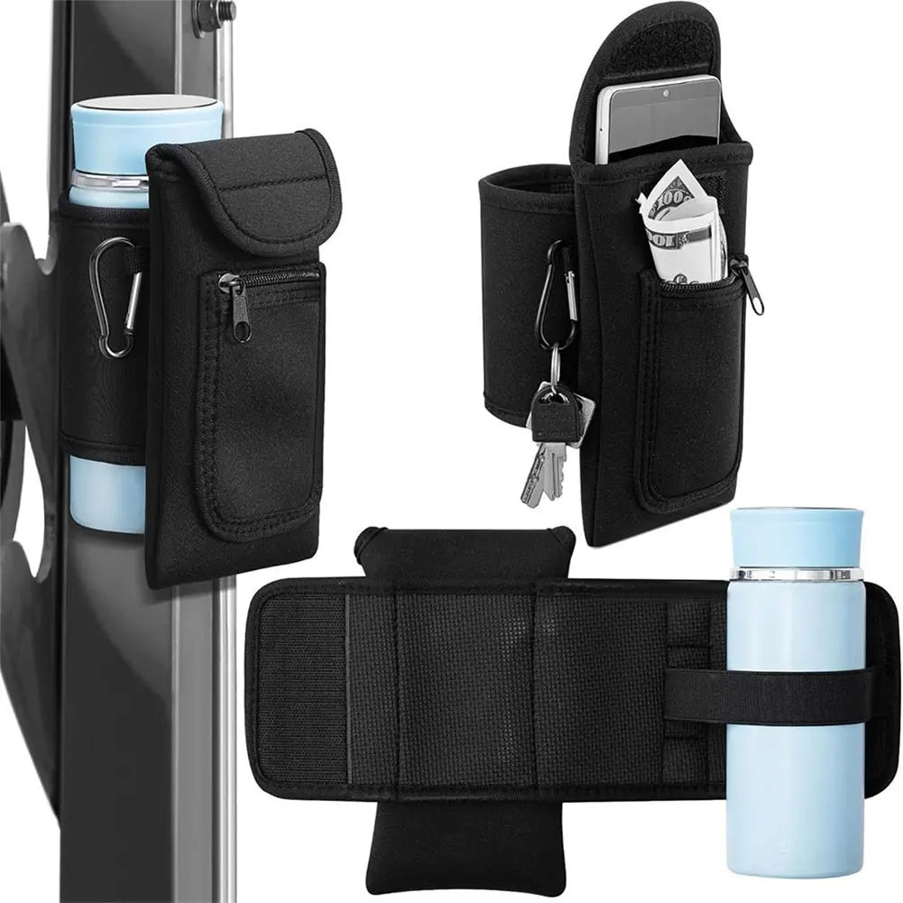 Magnetic Water Bottle Sleeve Pouch Gym Bag Magnetic Holder Magnetic Water Bottle Bag for Cell Phones Key Cards Headphones