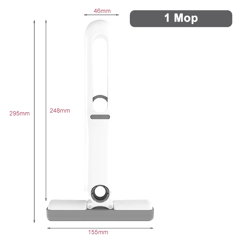 Portable Mini Self Squeeze Cleaning Mop Wet and Dry Use Sponge Mop for Bathroom, Kitchen, Desktop, Glass, Living Room, Car