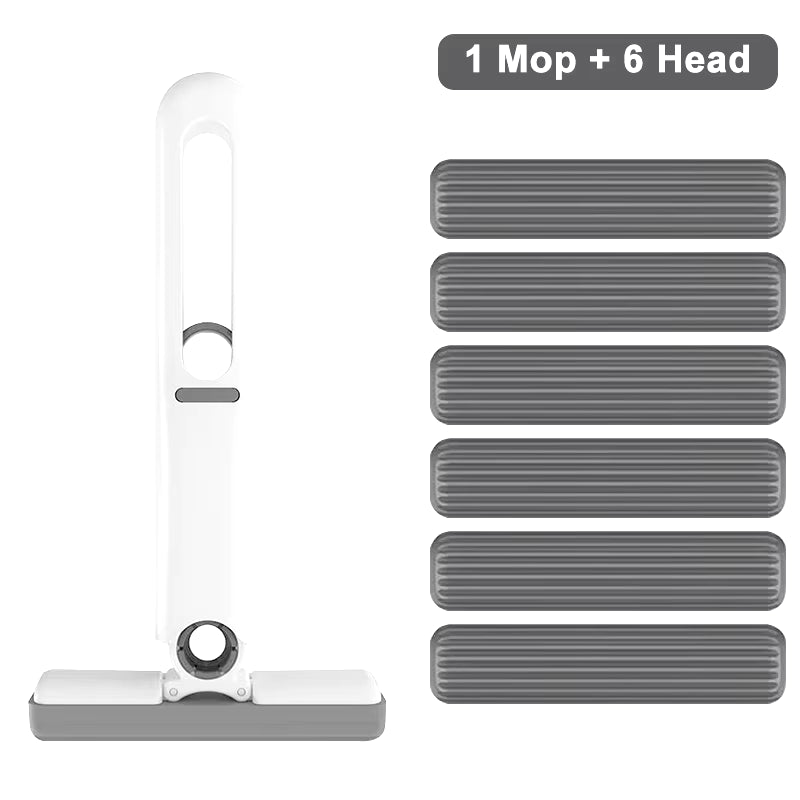 Portable Mini Self Squeeze Cleaning Mop Wet and Dry Use Sponge Mop for Bathroom, Kitchen, Desktop, Glass, Living Room, Car