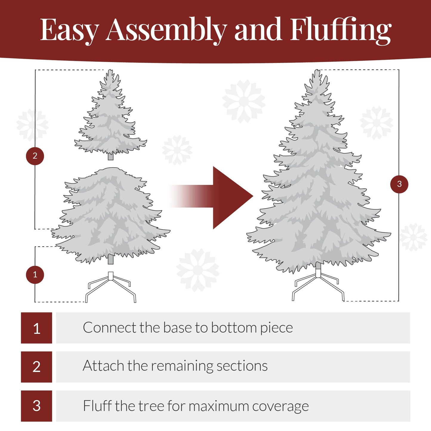 4.5Ft Pre-Lit Premium Hinged Artificial White Christmas Pine Tree W/ 200 Multicolor Lights, Stand