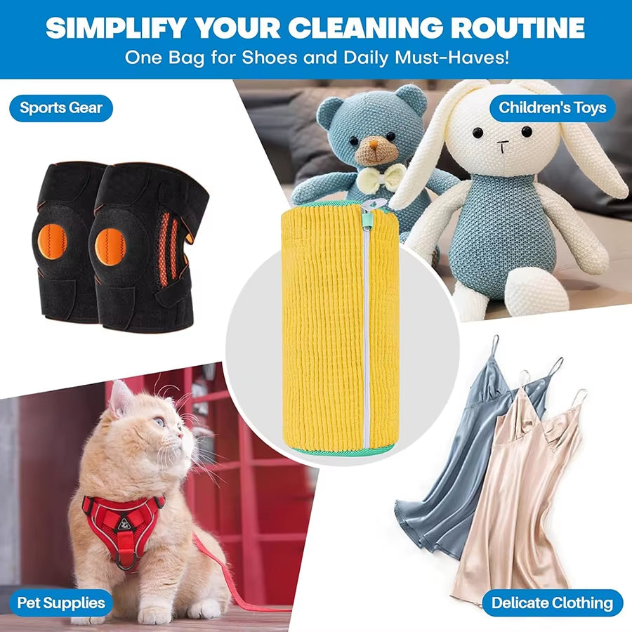 Shoe Washing Machine Bag Laundry Shoe Bag for Washer and Dryer Reusable Shoe Cleaning Bag for Shoes Unstain Cleaner