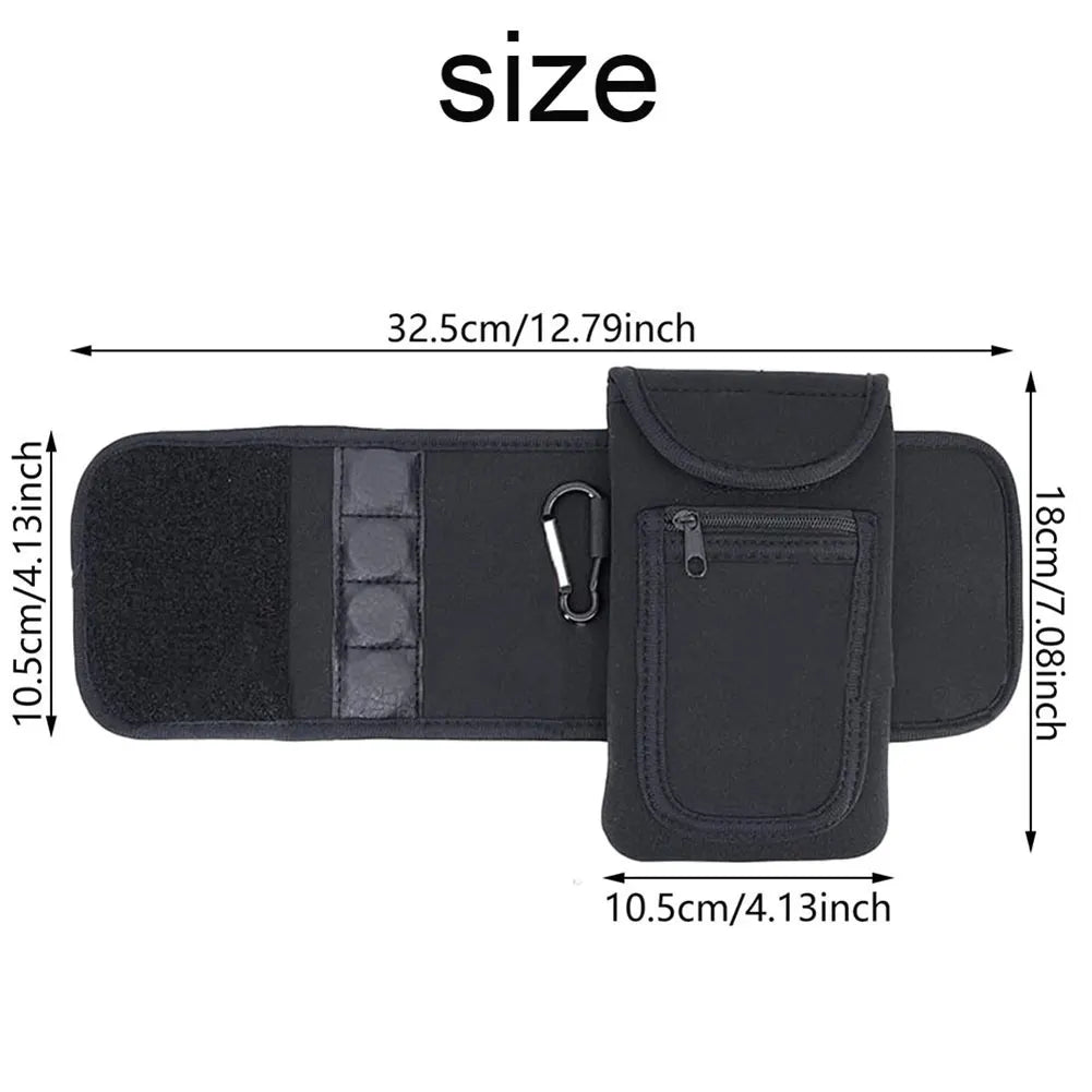 Magnetic Water Bottle Sleeve Pouch Gym Bag Magnetic Holder Magnetic Water Bottle Bag for Cell Phones Key Cards Headphones