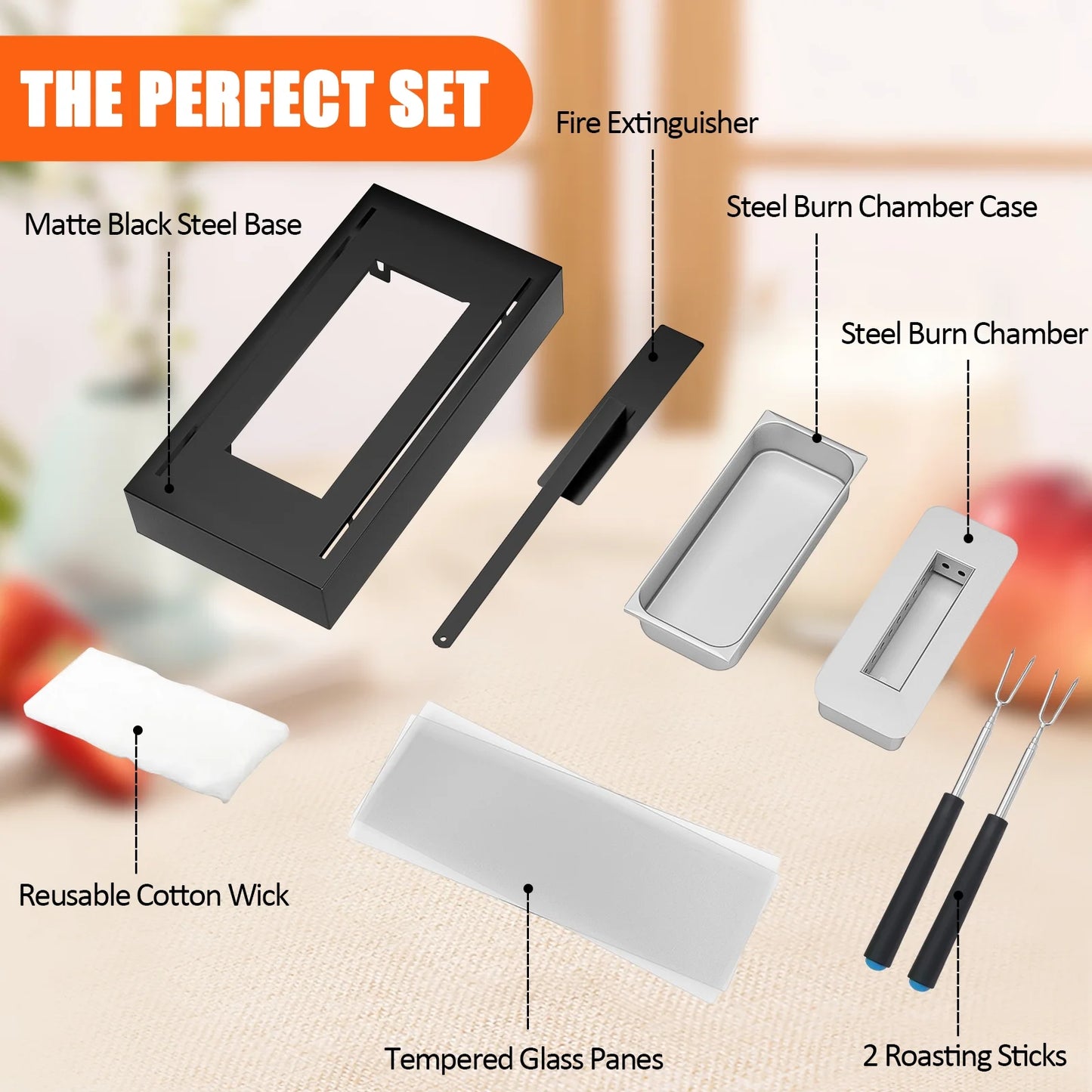 Tabletop Fire Pit Portable Indoor&Outdoor,  Table Top Fire Pit Smokeless Tabletop Ventless Fireplace Gifts, 2 Pack