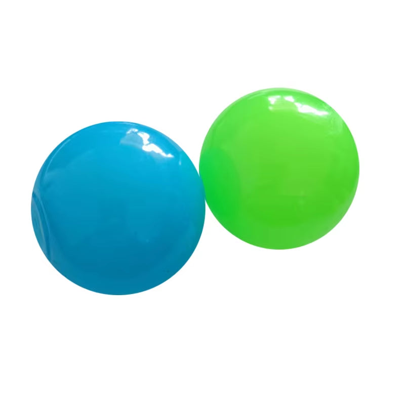 Luminous Pinch Ball Suction Top Sticky Ball Sticky Wall Decompression Vent Elastic Ball Air Sticky Target Ball Gift J120